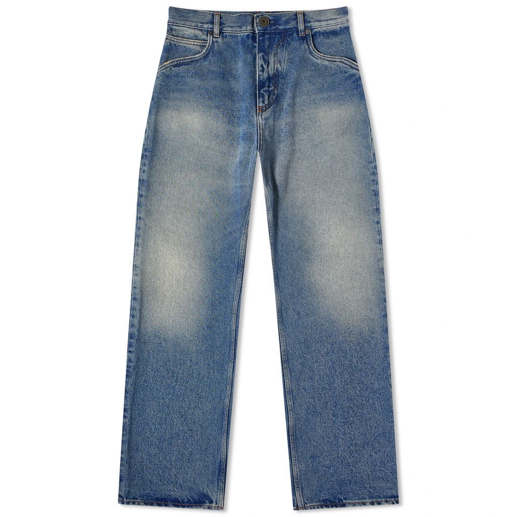 Men's Regular Denim Jeans Blue Wash