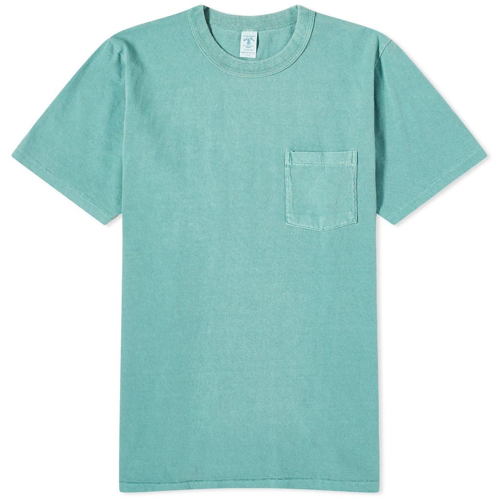 Men's Pigment Dyed Pocket T-Shirt Foggy Green
