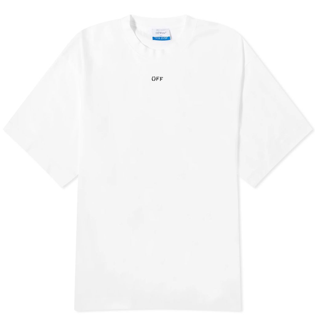 Men's Stamp Skate T-Shirt White/Black