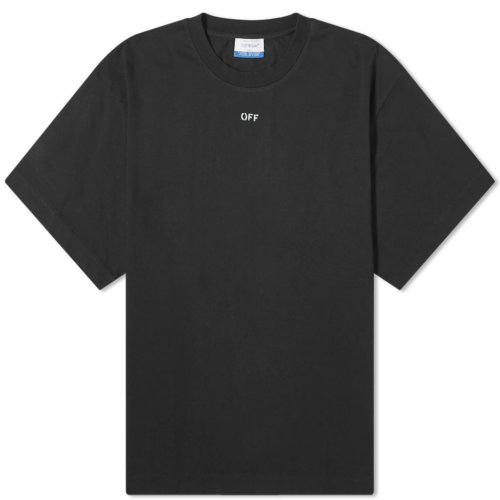 Men's Stamp Skate T-Shirt Black/White