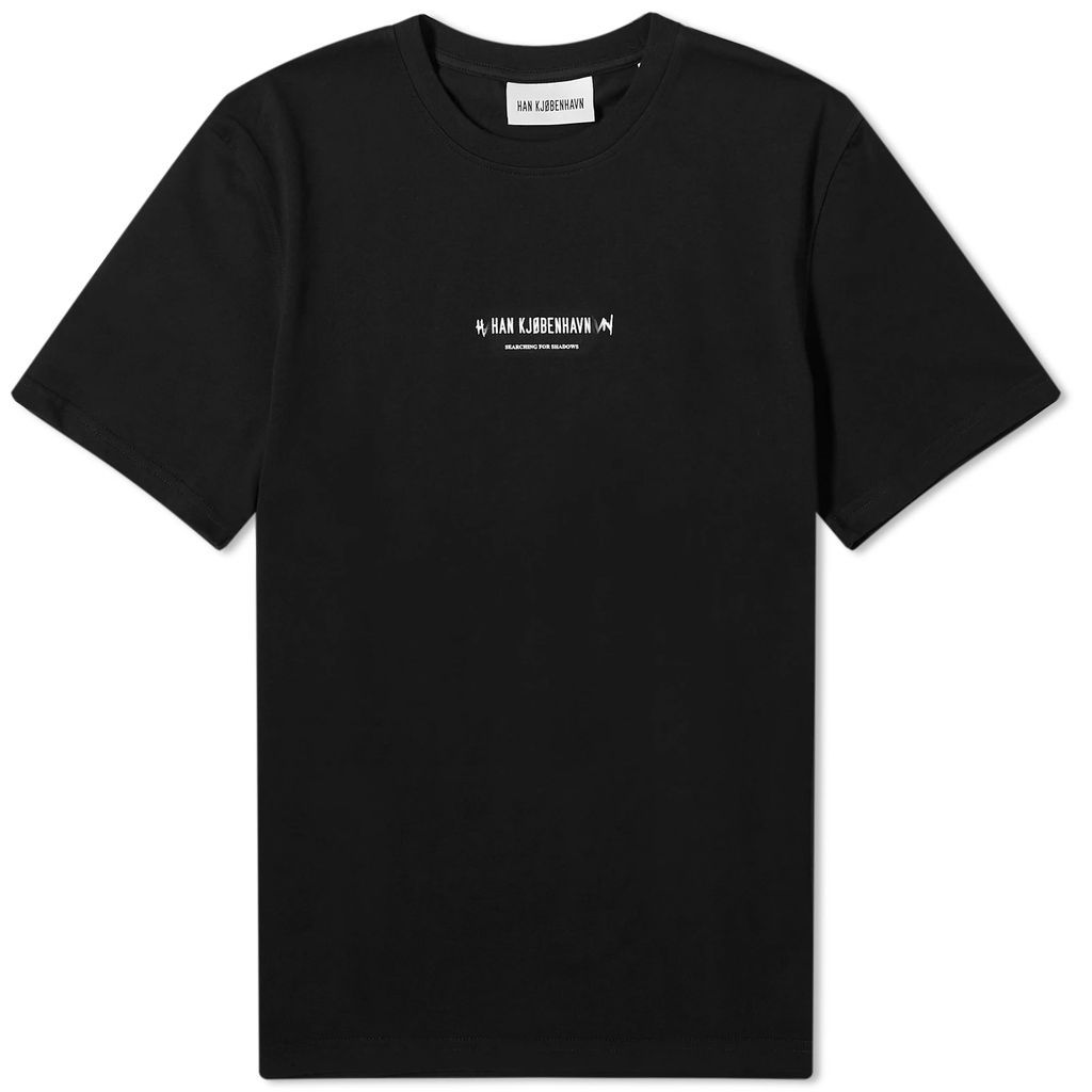 Men's Graphic Font T-Shirt Black