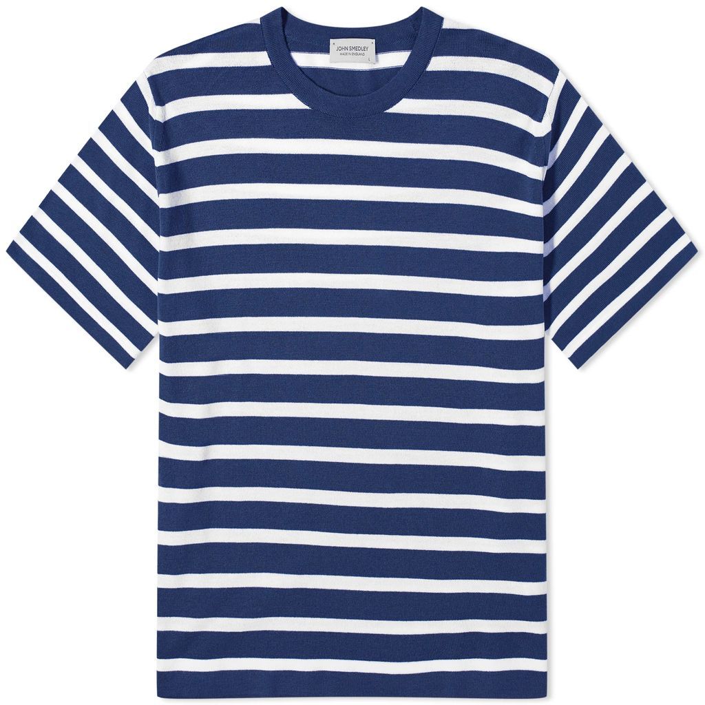 Men's Allan Stripe T-Shirt French Navy/White
