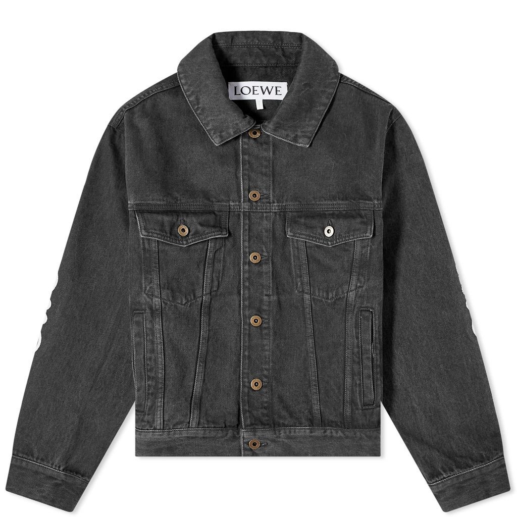 Men's Anagram Denim Jacket Black