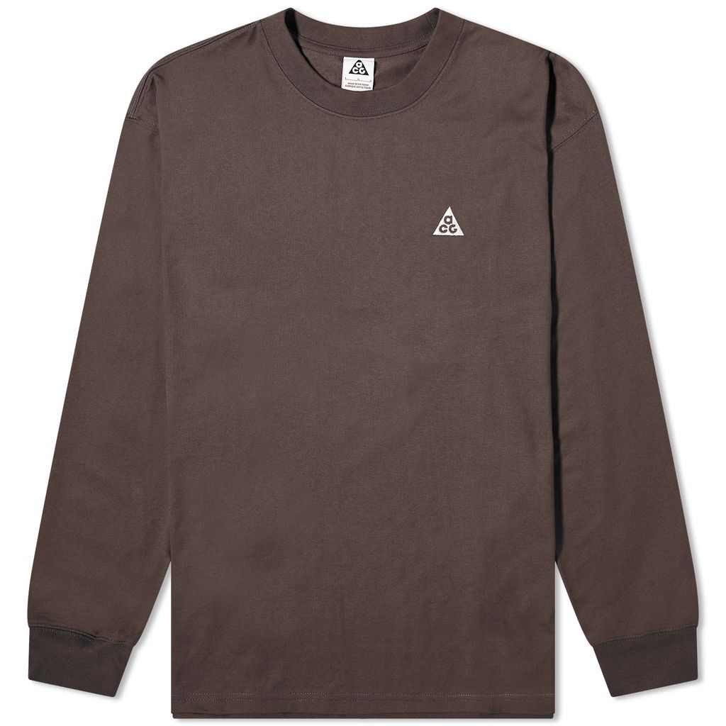Men's ACG Long Sleeve Logo T-Shirt Baroque Brown