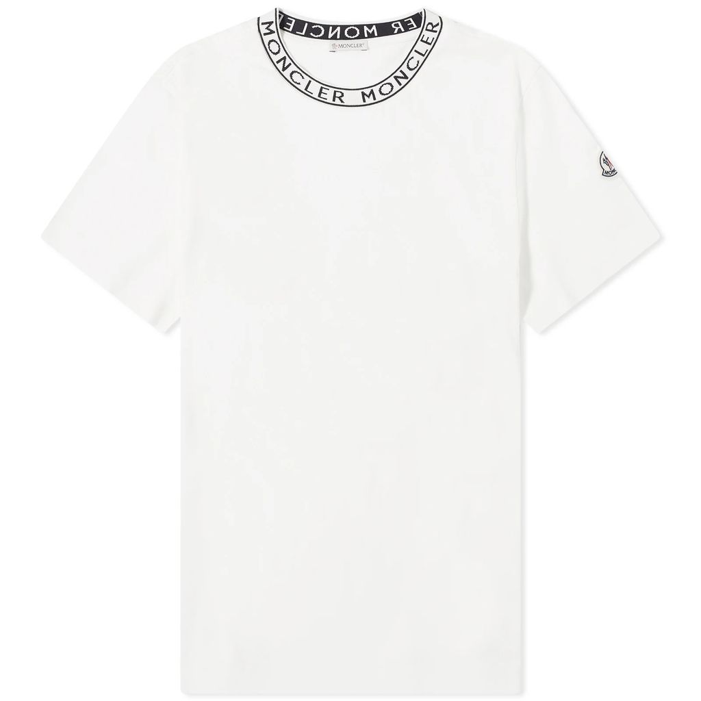 Men's Collar Logo T-Shirt White