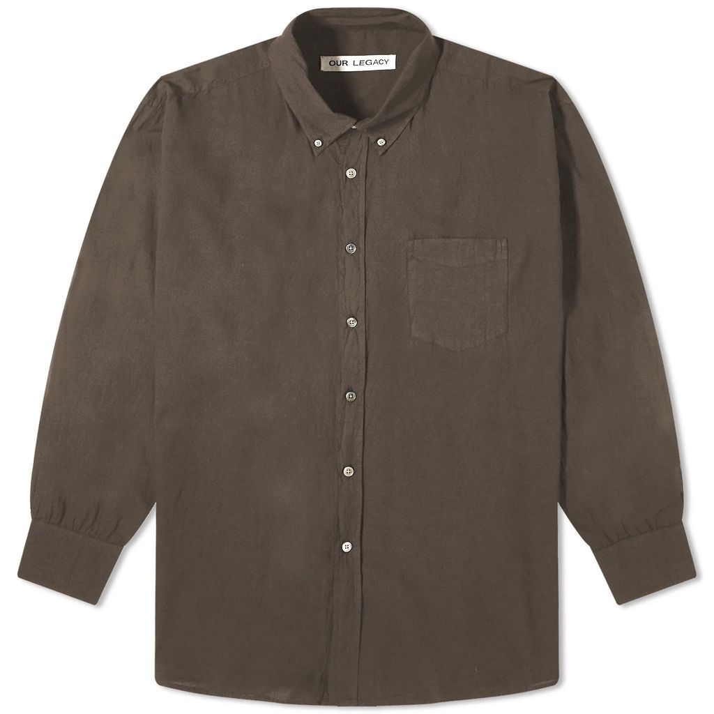 Men's Borrowed Button Down Shirt Brown