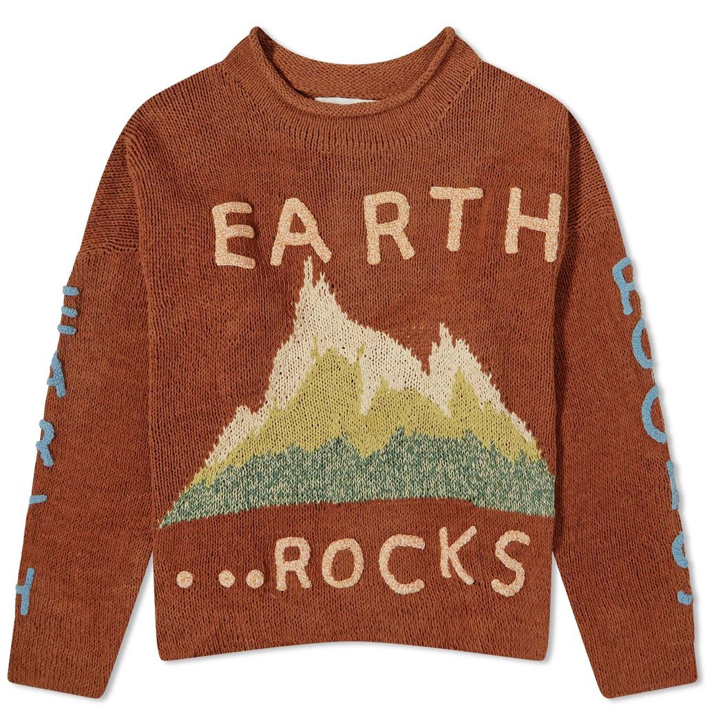 Men's Earth Rocks Rollneck Knit Brown Earth Rocks