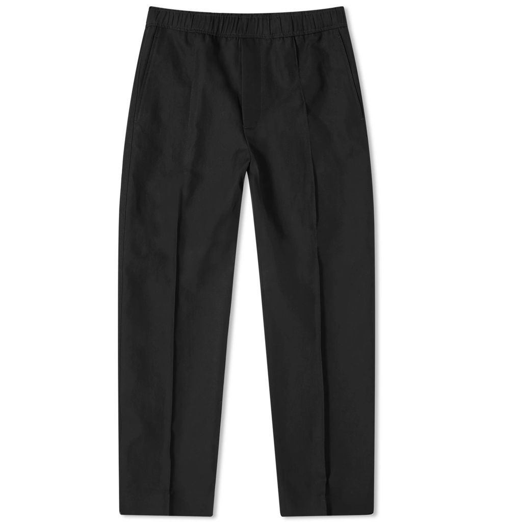 Men's Elasticated Tapered Trousers Black