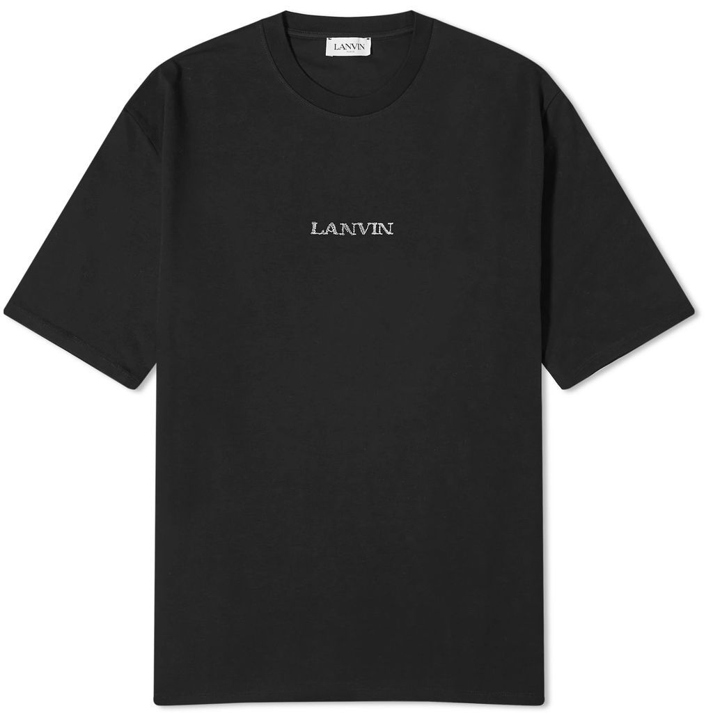 Men's Embroidered Logo T-Shirt Black
