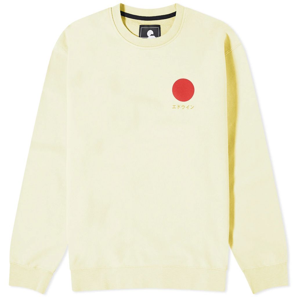 Men's Japanese Sun Crew Sweater Tender Yellow
