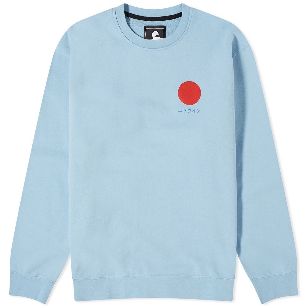 Men's Japanese Sun Crew Sweater Placid Blue