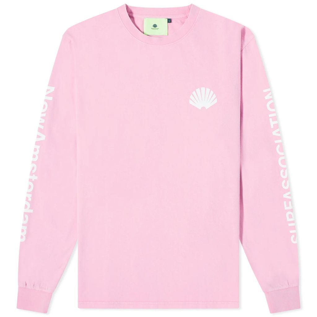 Men's Logo Long Sleeve T-Shirt Pink