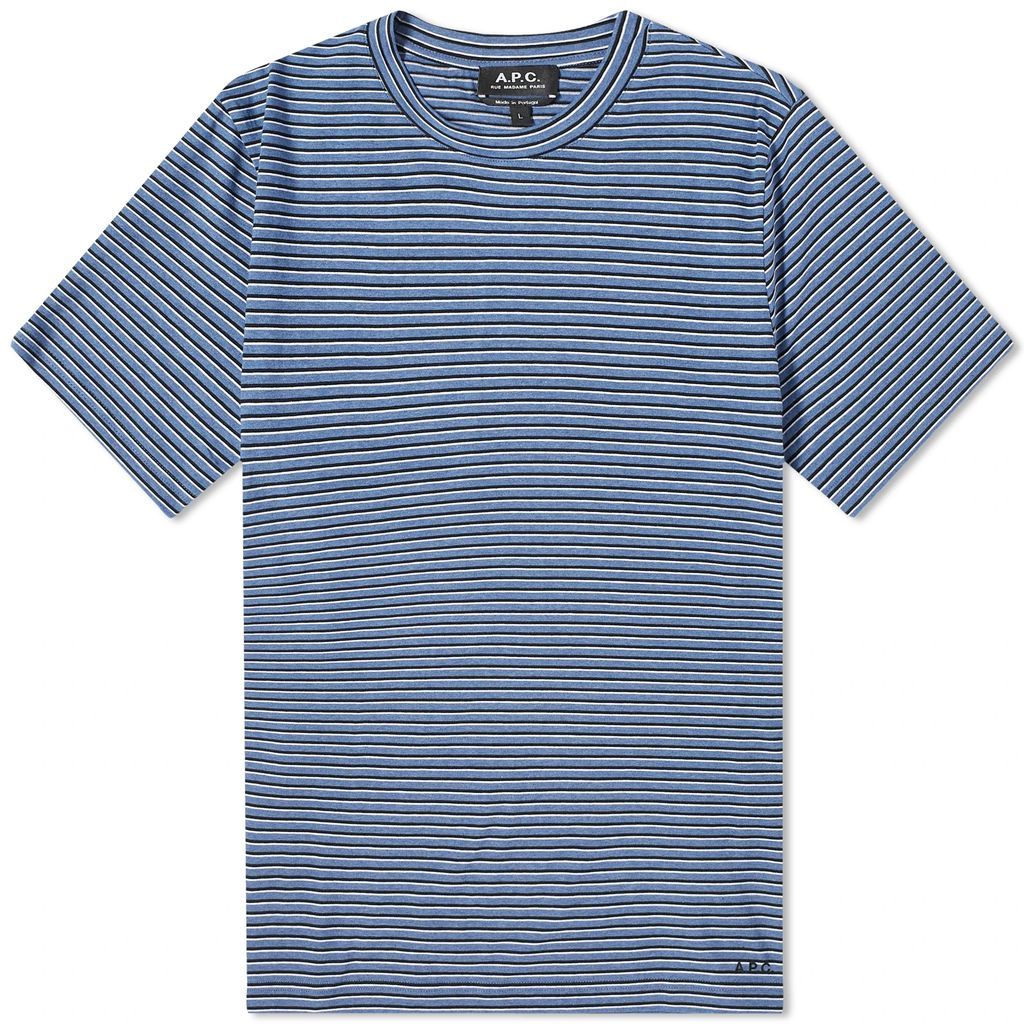 Men's Aymeric Stripe T-Shirt Blue/Grey
