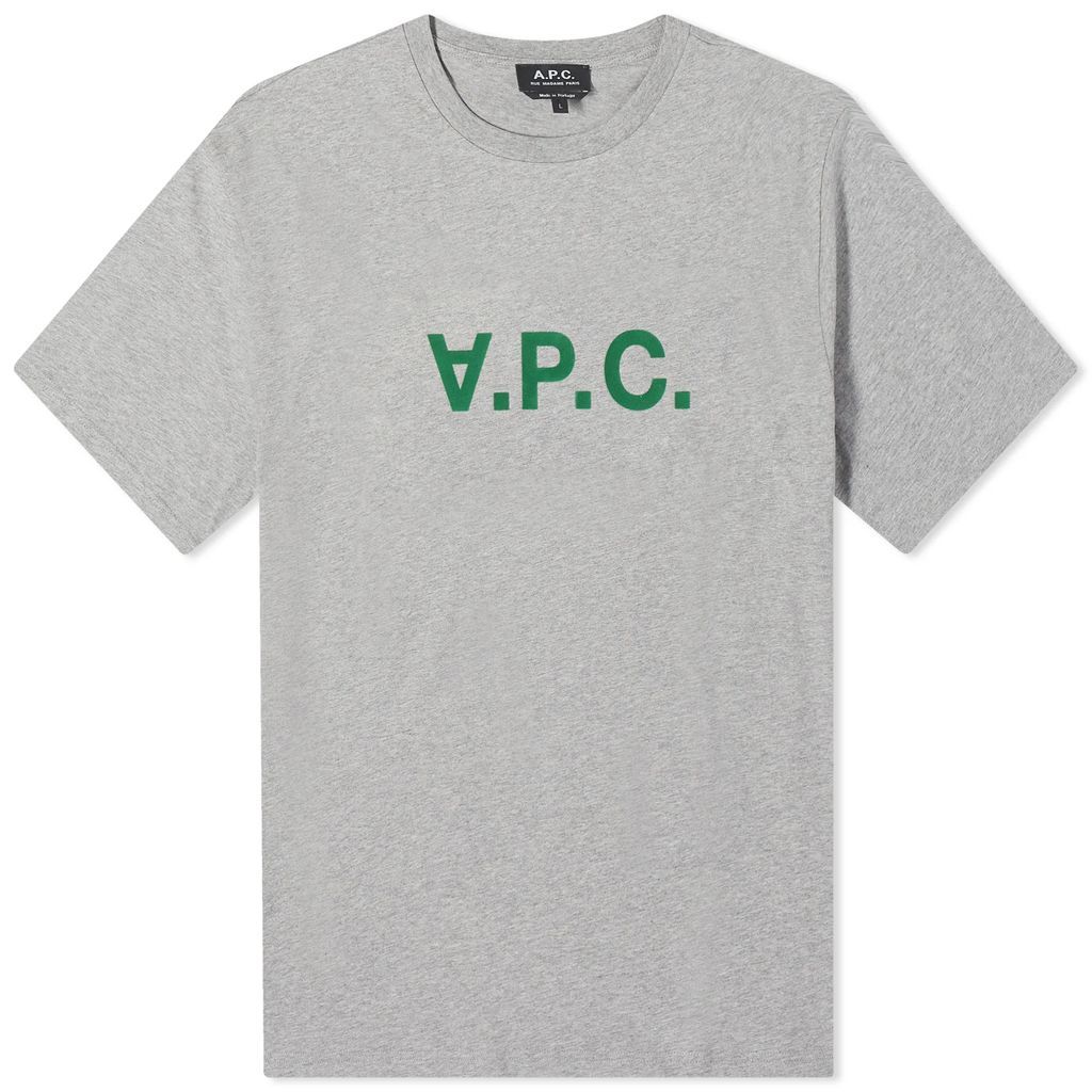 Men's Heavyweight VPC Logo T-Shirt Heathered Light Grey