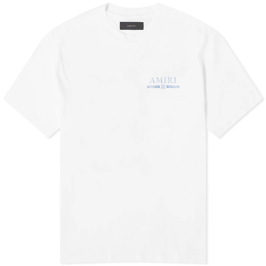 Men's Watercolour Bar T-Shirt White