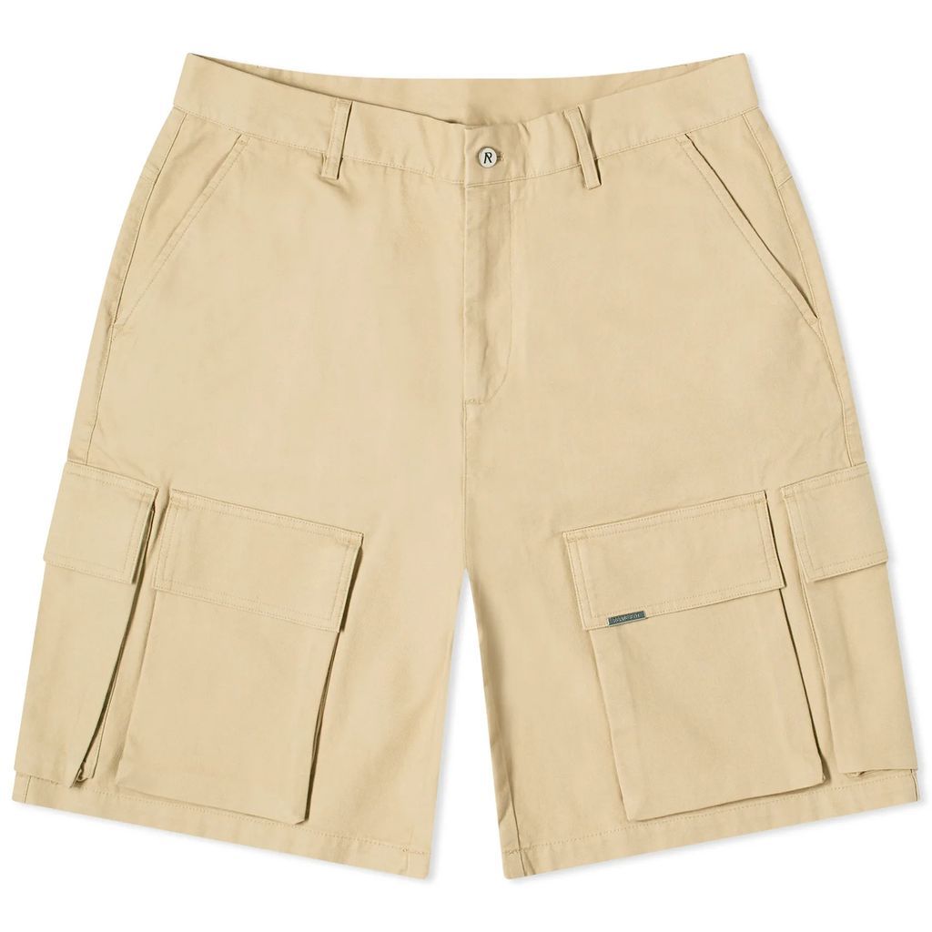 Men's Baggy Cotton Cargo Shorts Sandstone