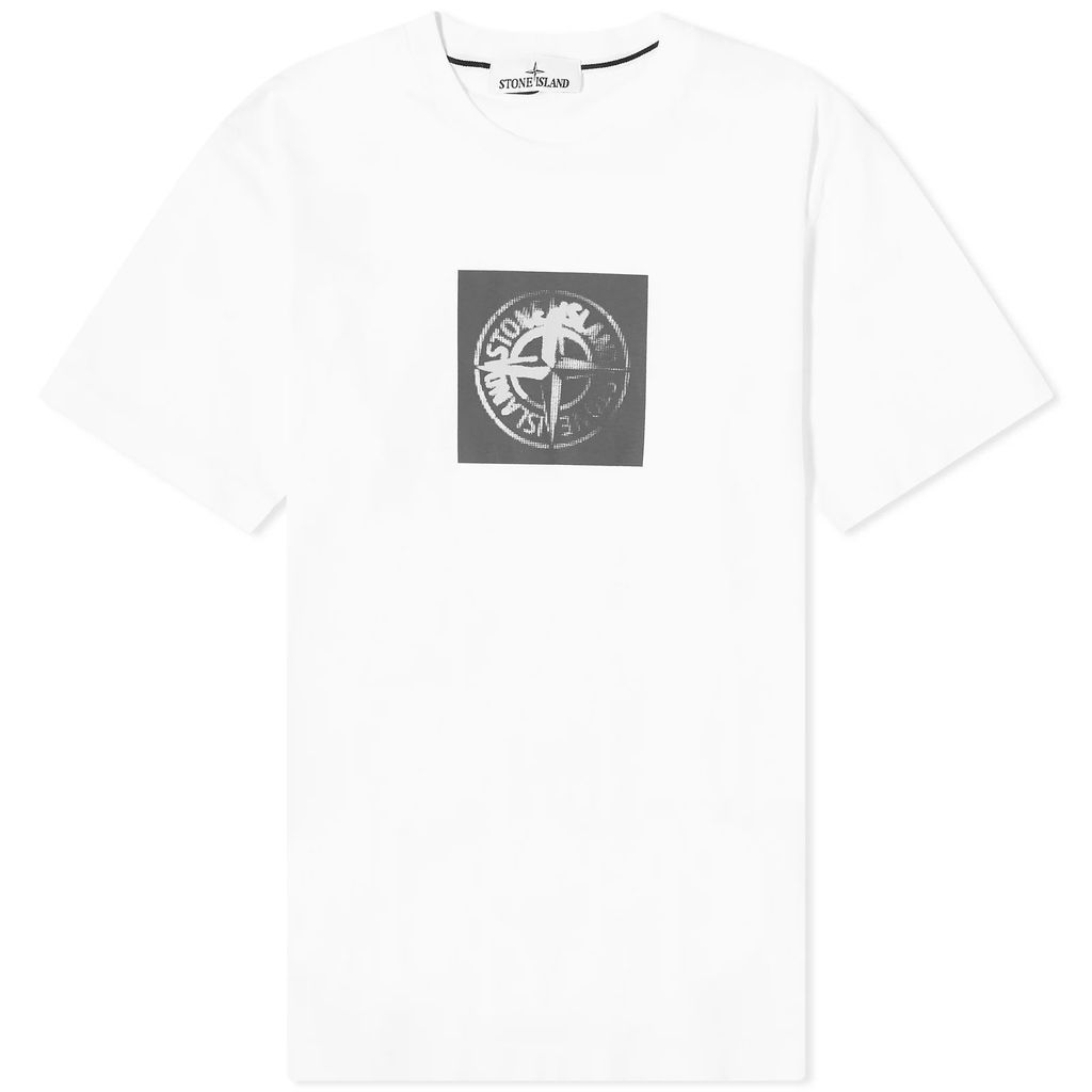 Men's Institutional One Badge Print T-Shirt White