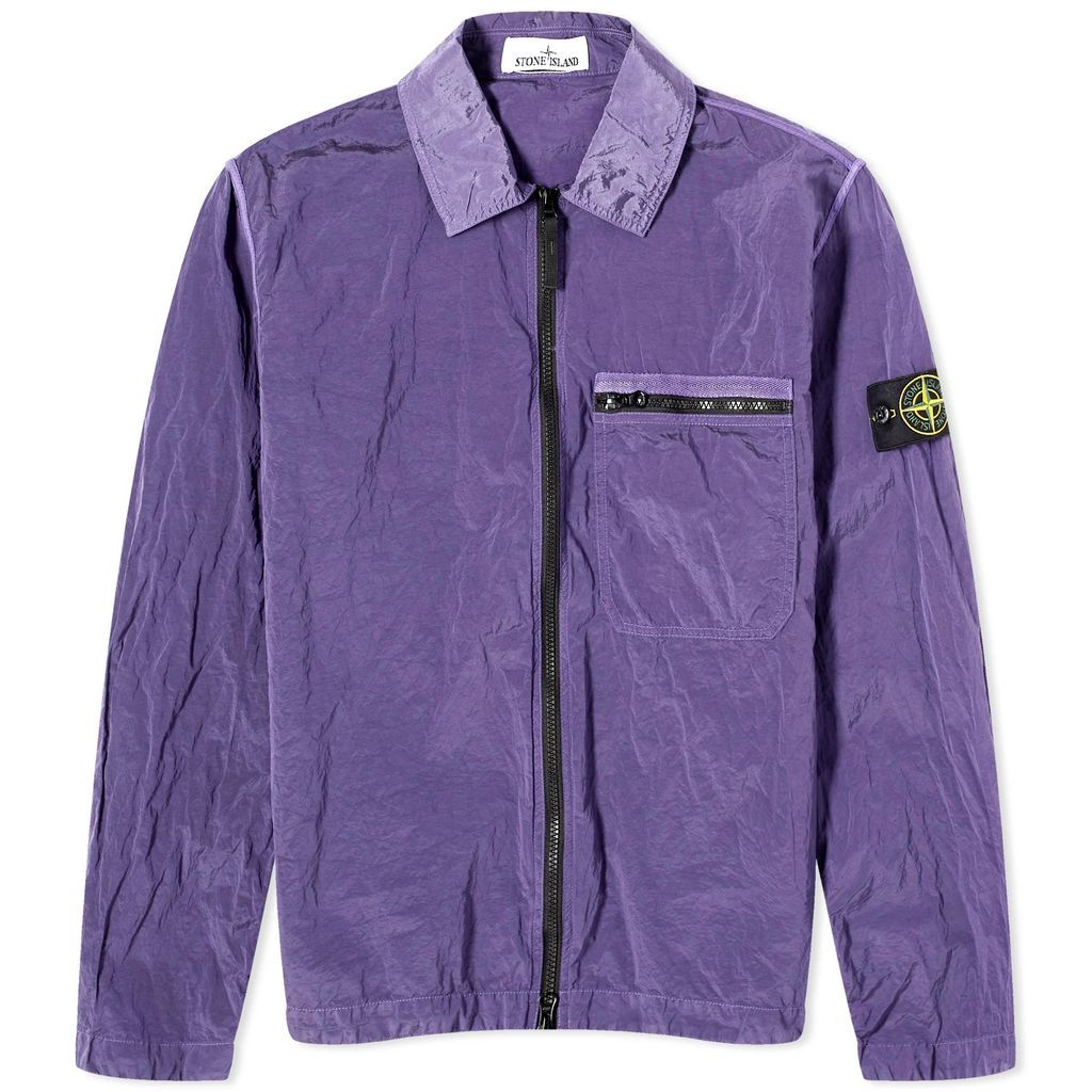 Men's Nylon Metal Shirt Jacket Lavender