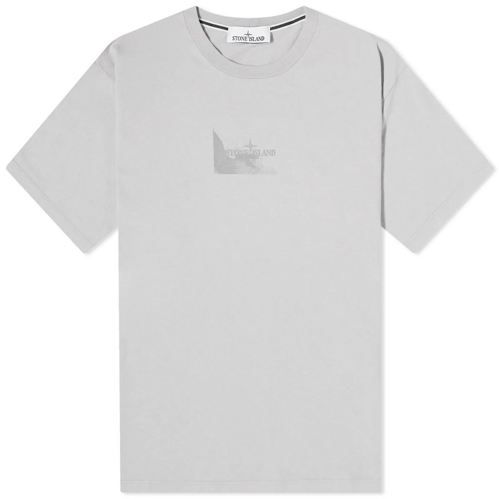 Men's Reflective Badge Print T-Shirt Dust