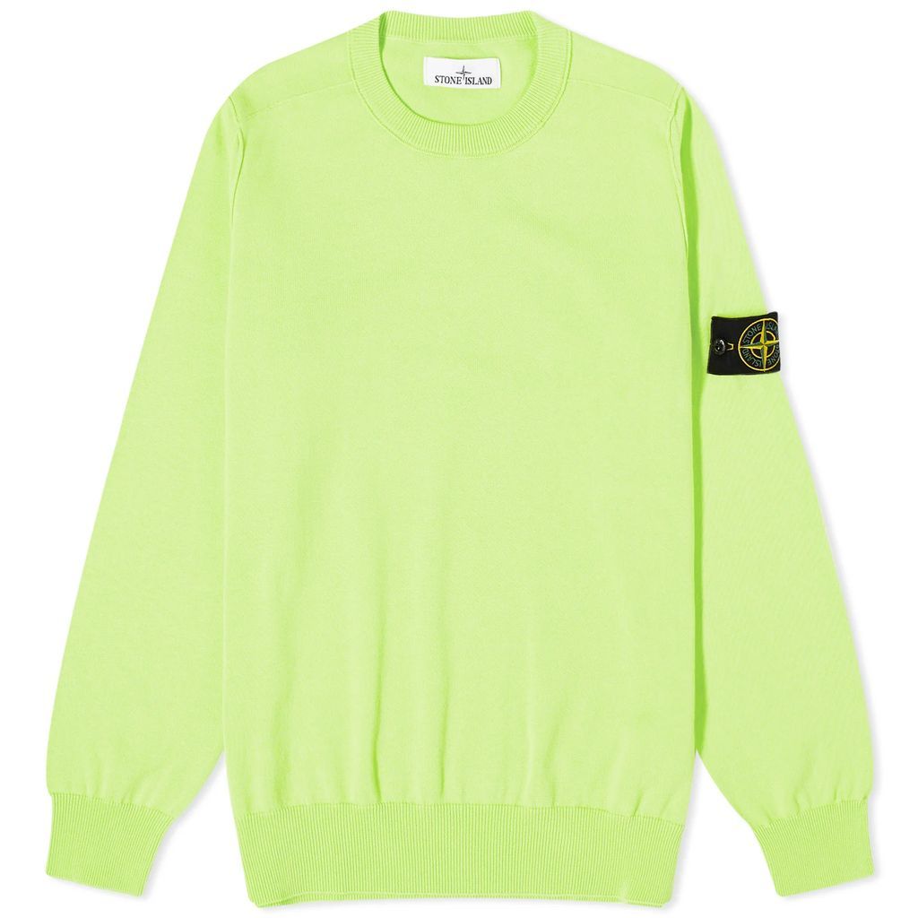 Men's Soft Cotton Crew Neck Jumper Lemon