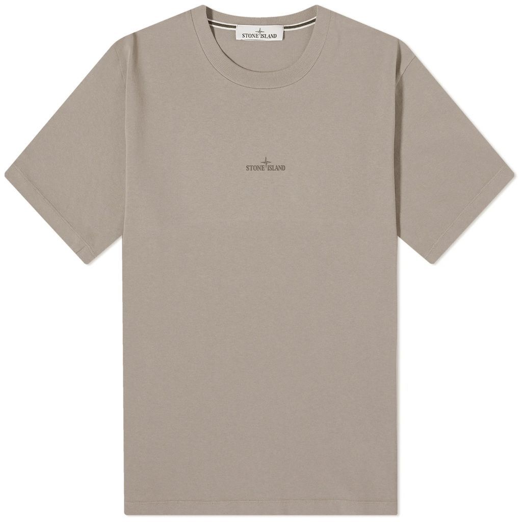 Men's Camo One Badge Print T-Shirt Dove Grey