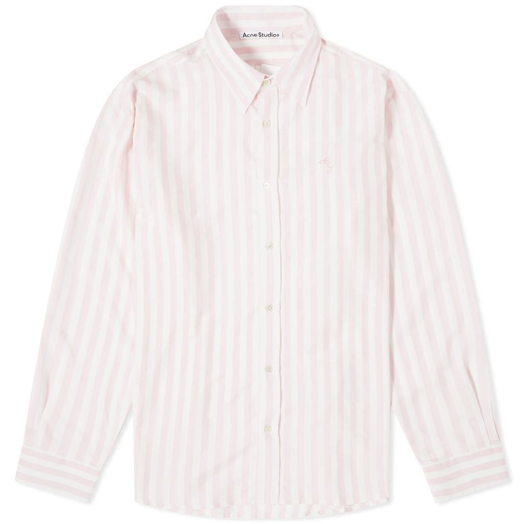 Men's Sandrok Matt Stripe Shirt Pink/White