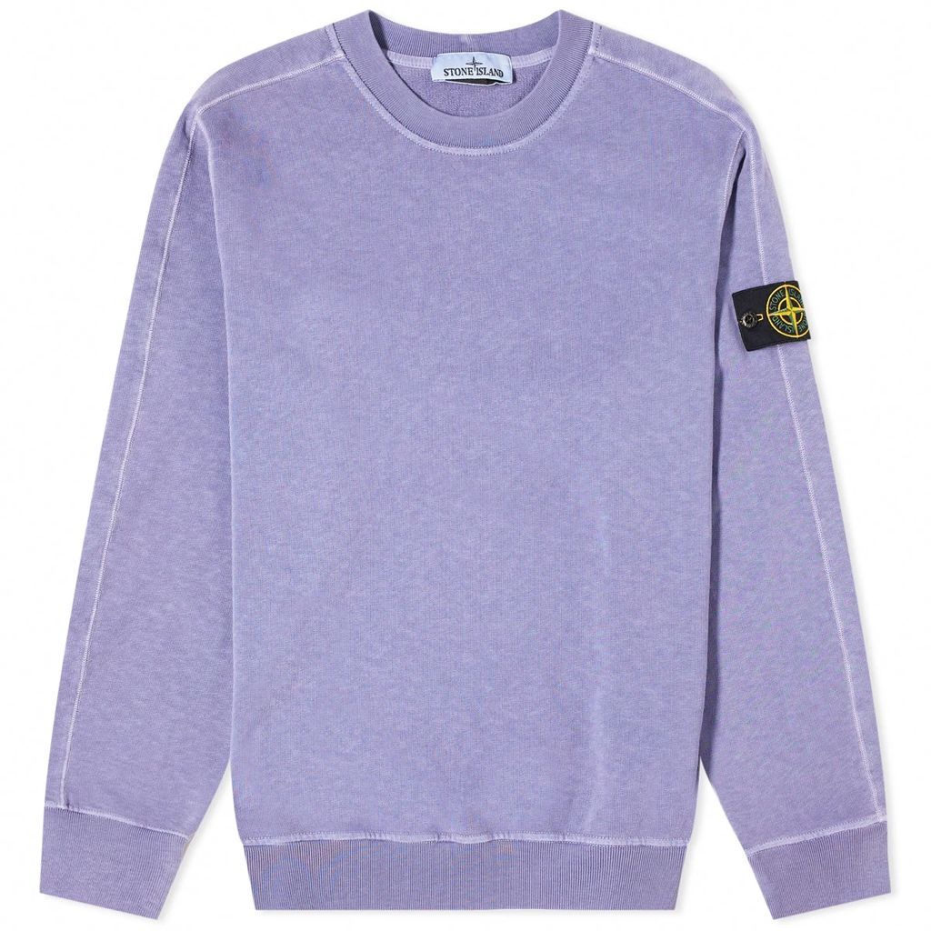 Men's Garment Dyed Malfile Crew Sweat Lavender