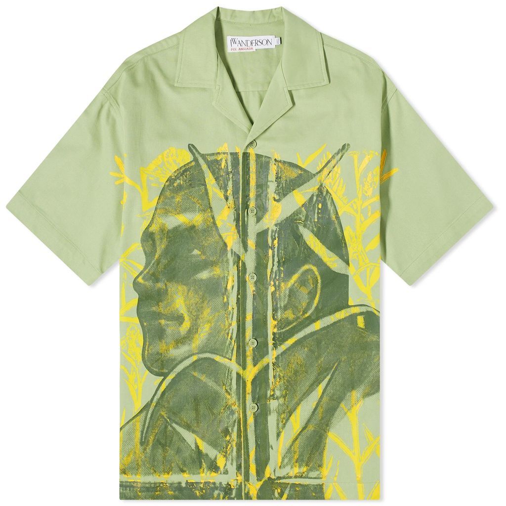 Men's POL Print Vacation Shirt Green