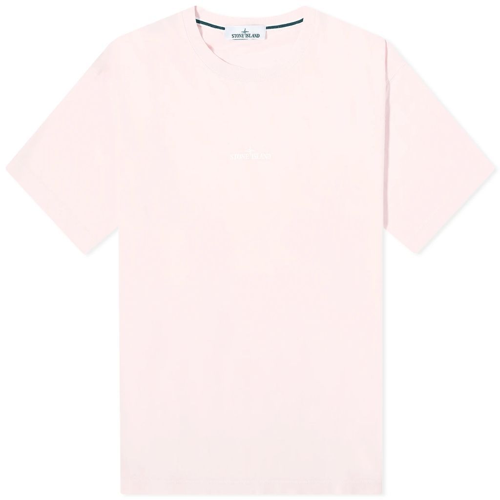 Men's Scratched Print T-Shirt Pink