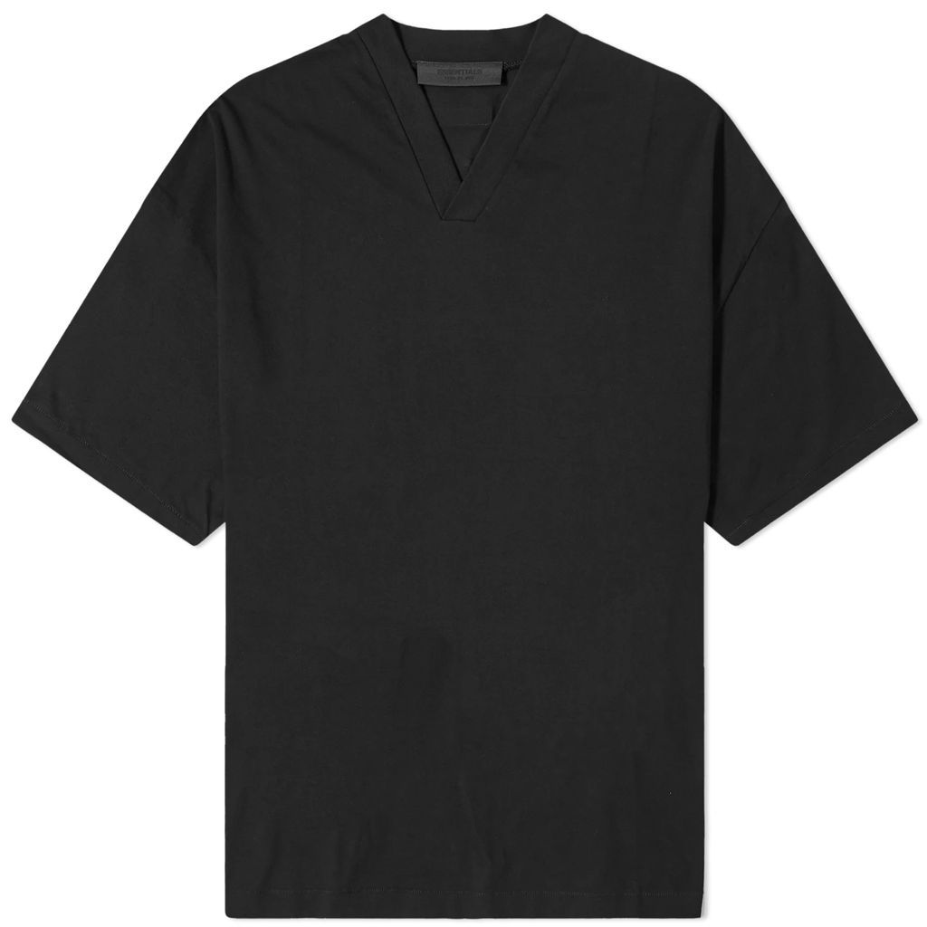 Men's Spring Logo V-Neck T-Shirt Jet Black