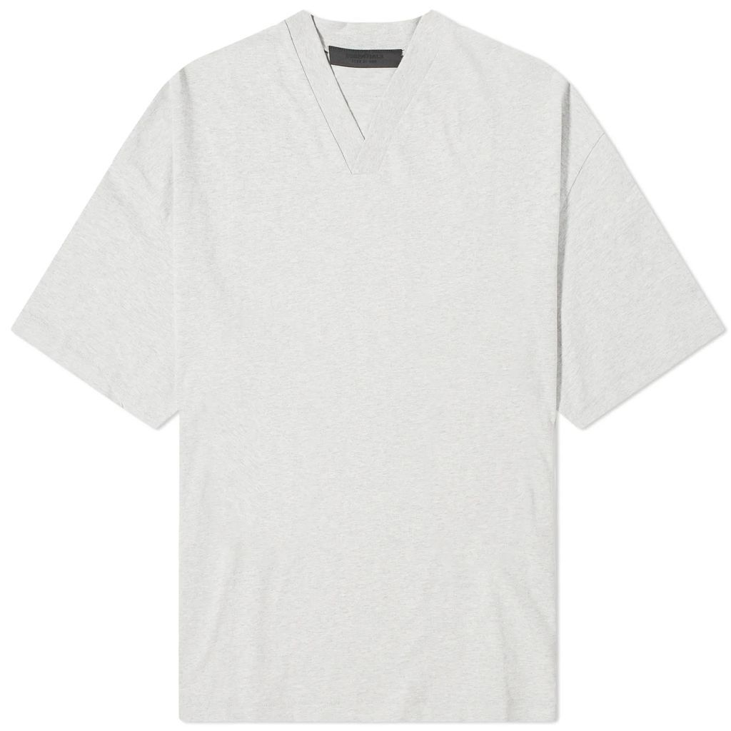 Men's Spring Logo V-Neck T-Shirt Light Heather Grey