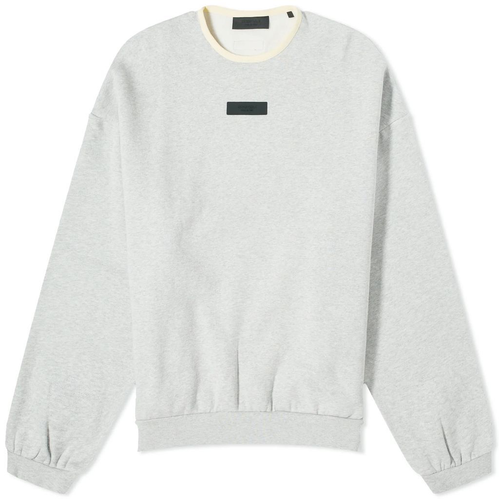 Men's Spring Tab Detail Sweatshirt Light Heather Grey