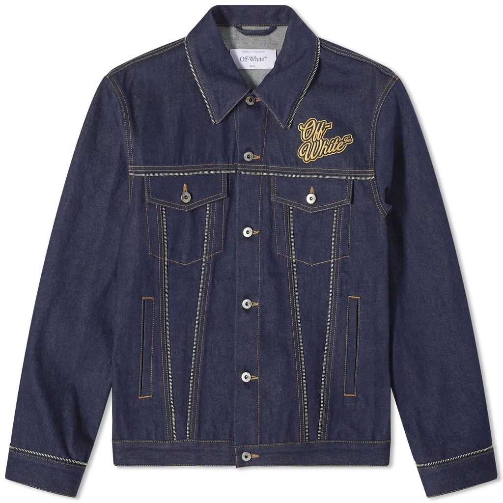Men's 90's Denim Jacket Blue/Gold