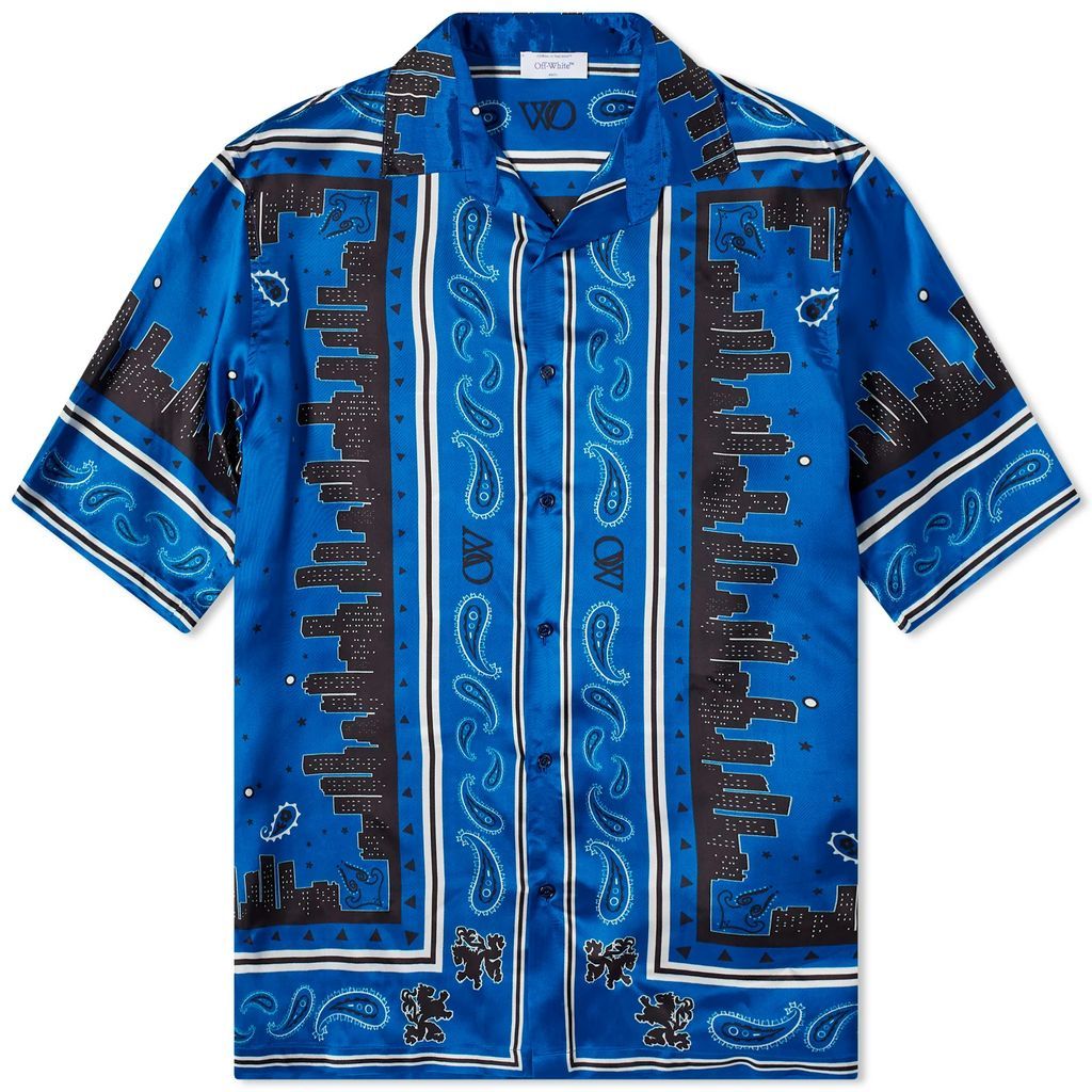 Men's Bandana Vacation Shirt Nautical Blue