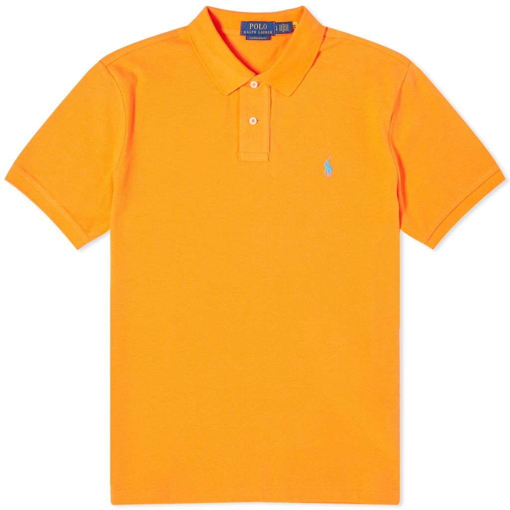 Men's Colour Shop Custom Fit Polo Shirt Resort Orange