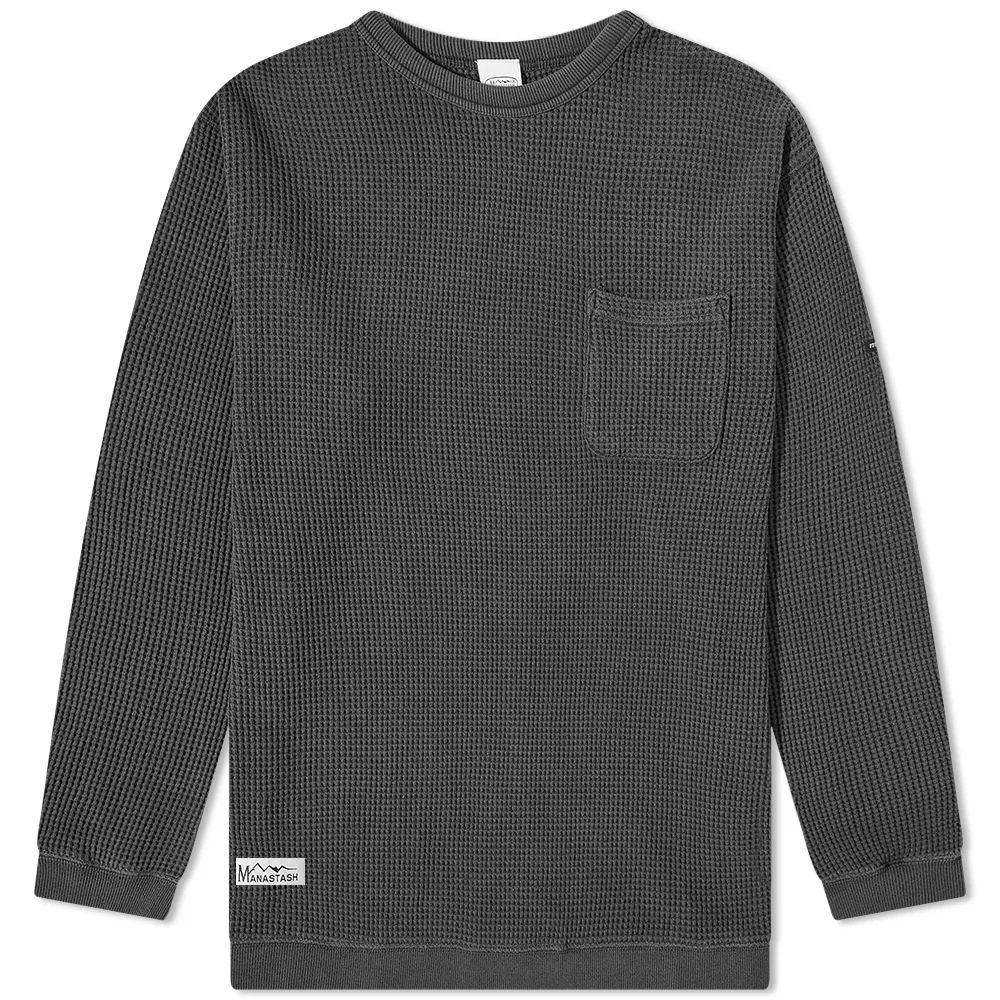 Men's Long Sleeve Heavy Snug Thermal T-Shirt Black