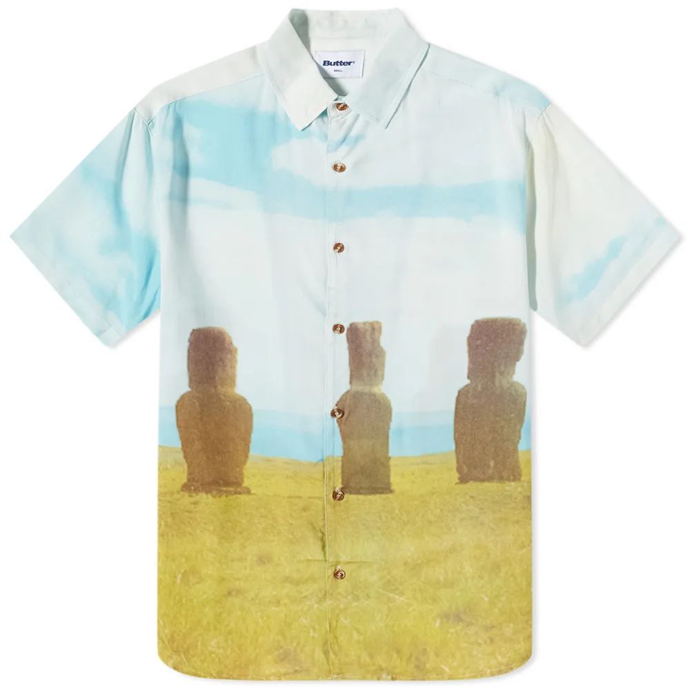Men's Short Sleeve Moai Shirt Multi