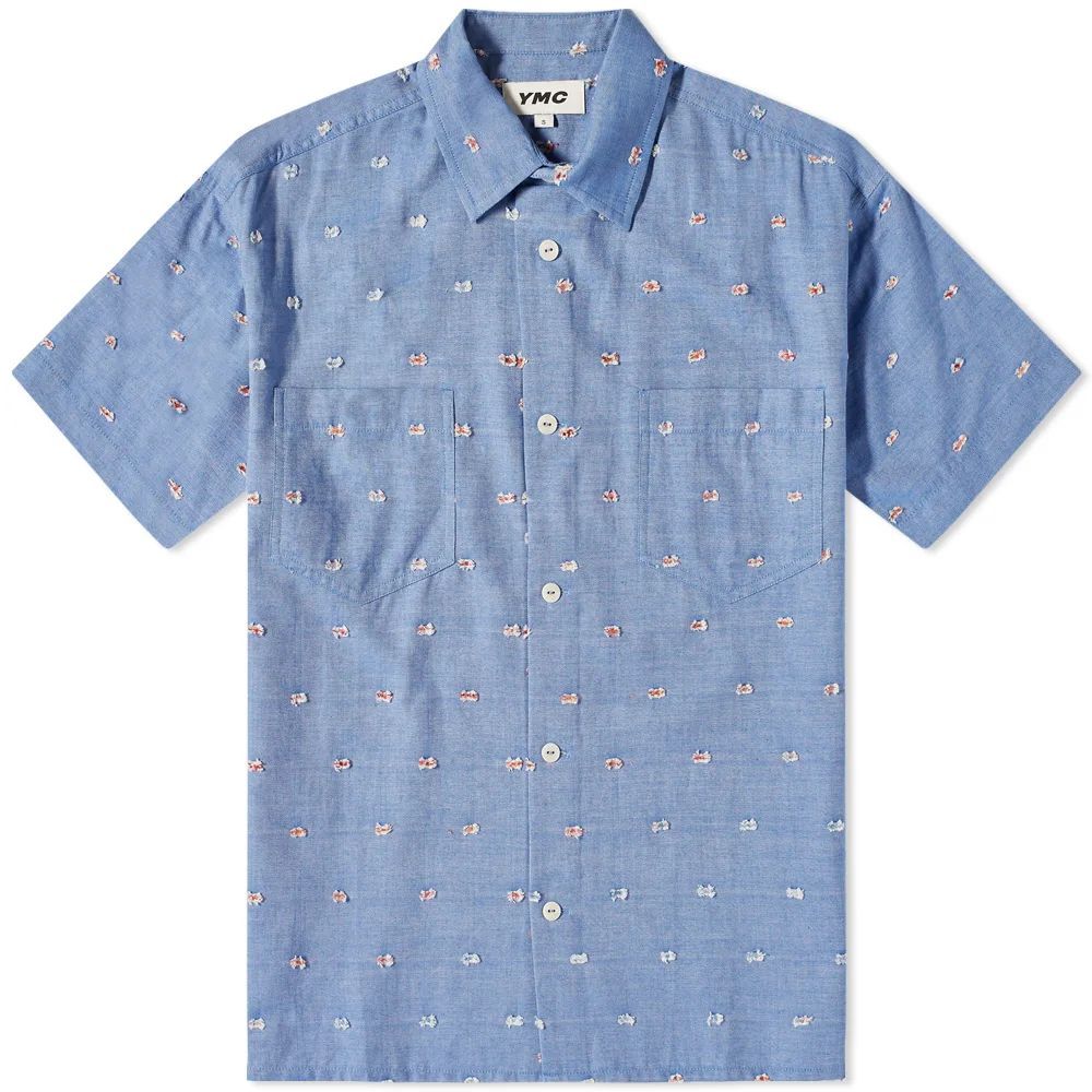Men's Mitchum Embroidered Shirt Blue