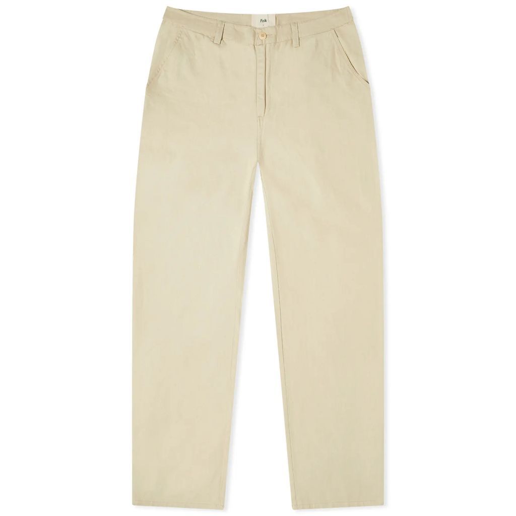 Men's Barrel Leg Trousers Stone