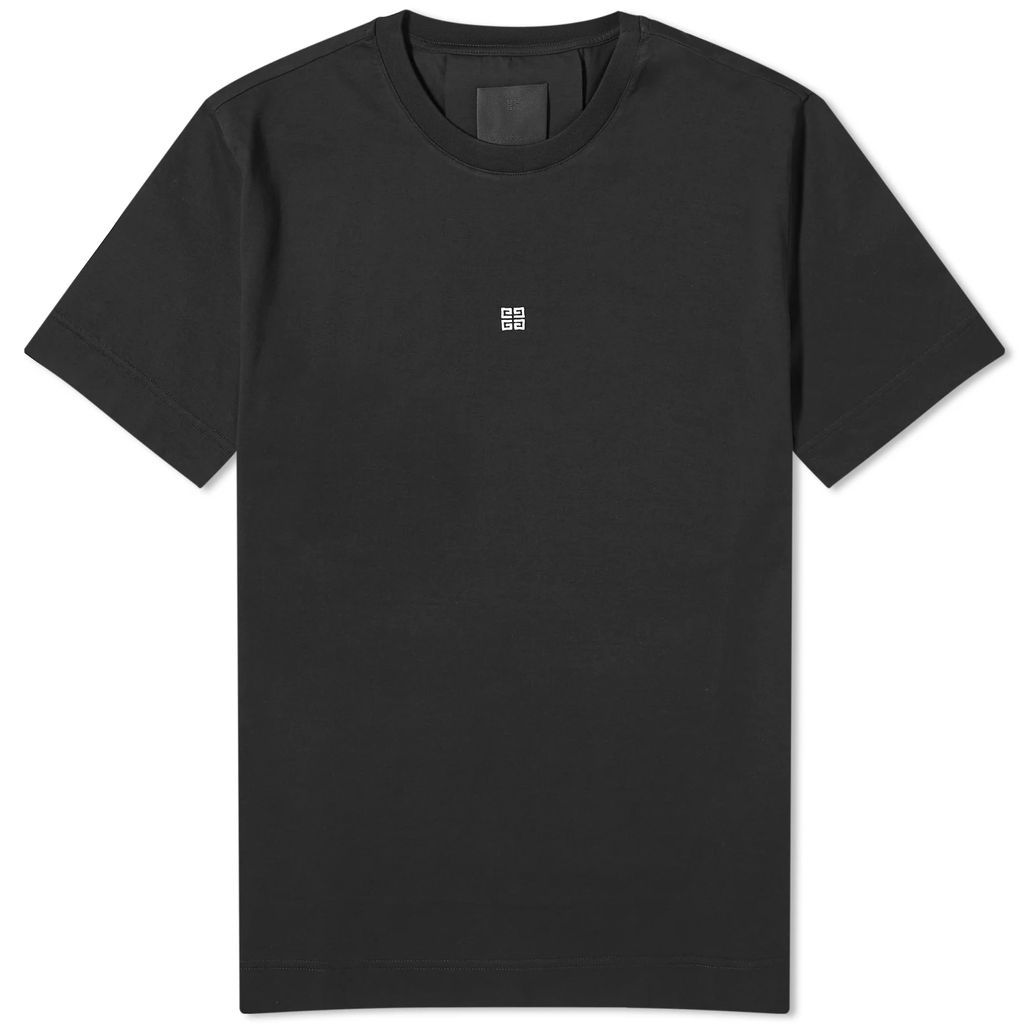 Men's Contrast 4G Embroidery T-Shirt Black