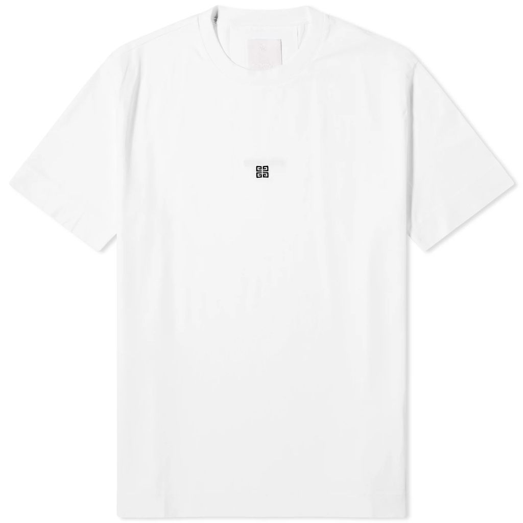 Men's Contrast 4G Embroidery T-Shirt White