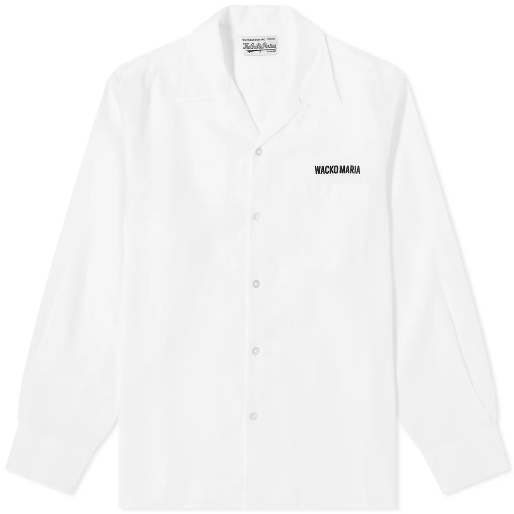 Men's 50's Embroidered Logo Shirt White