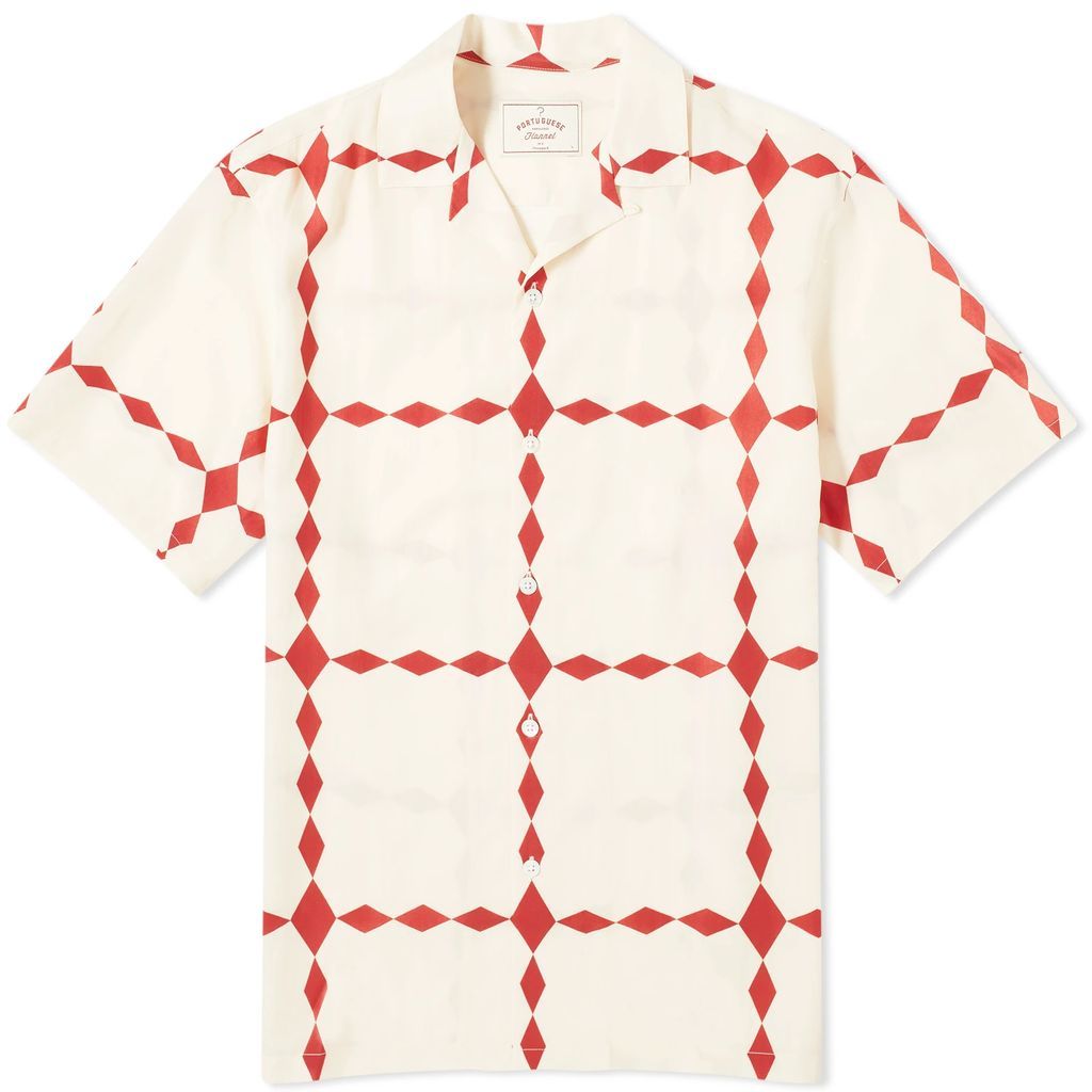 Men's Diamonds Vacation Shirt White/Red