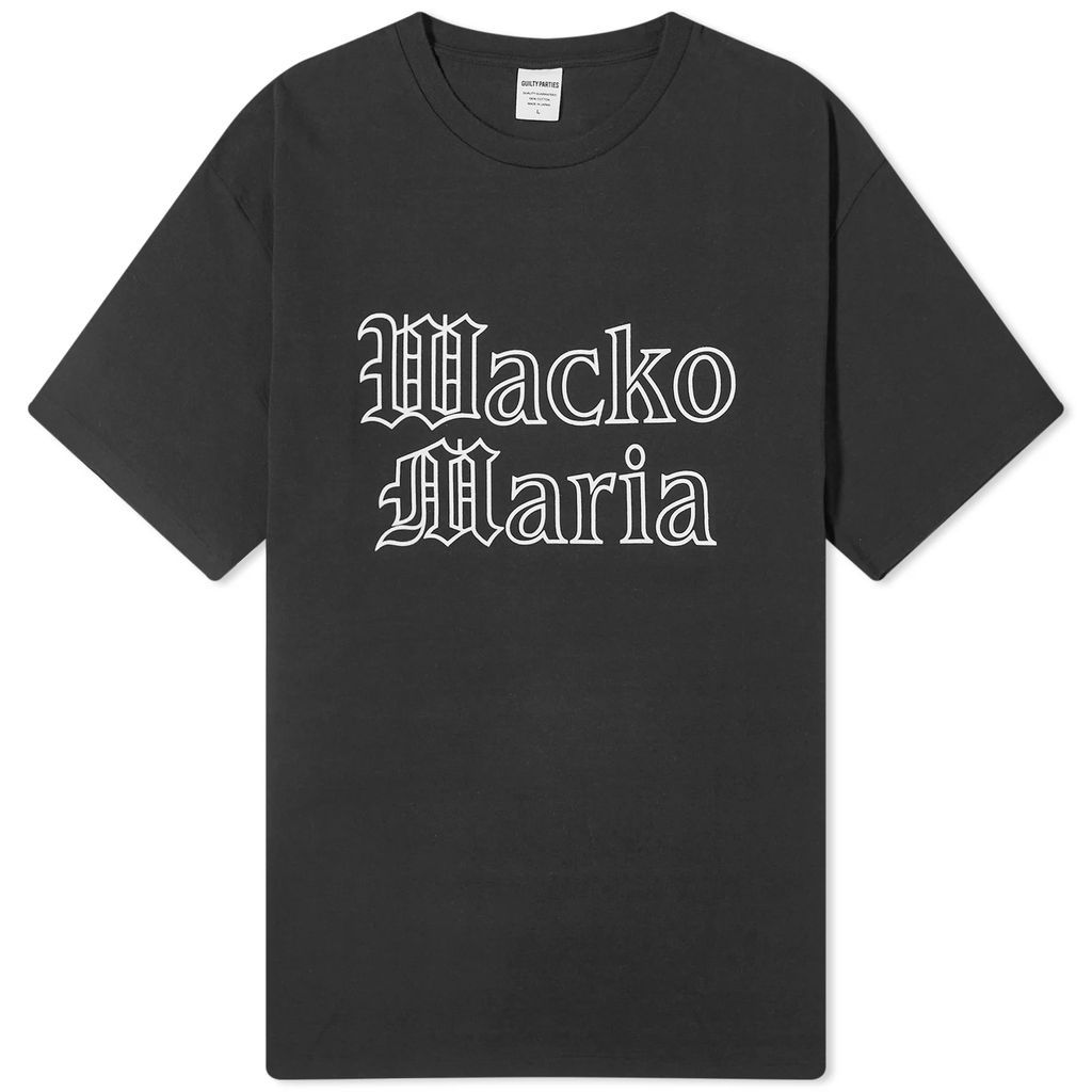 Men's Heavyweight Gothic Logo T-Shirt Black