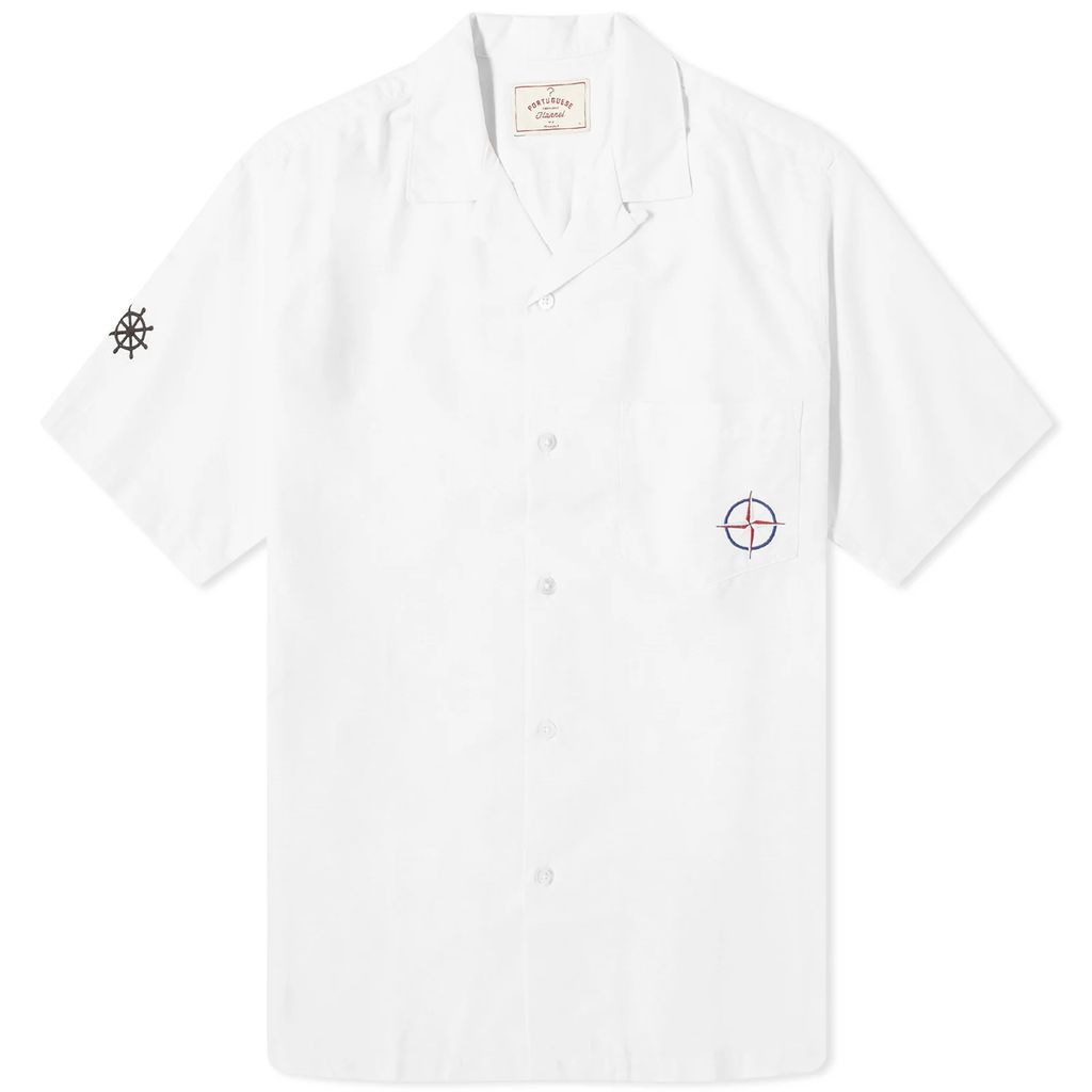 Men's Nautical Vacation Shirt White