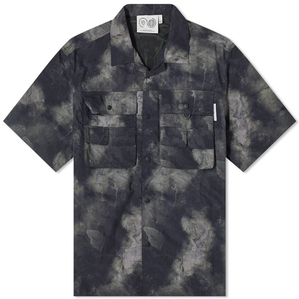 Men's Short Sleeve Trail Shirt Black Print