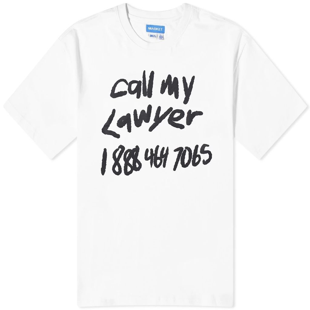 Men's Scrawl My Lawyer T-Shirt White