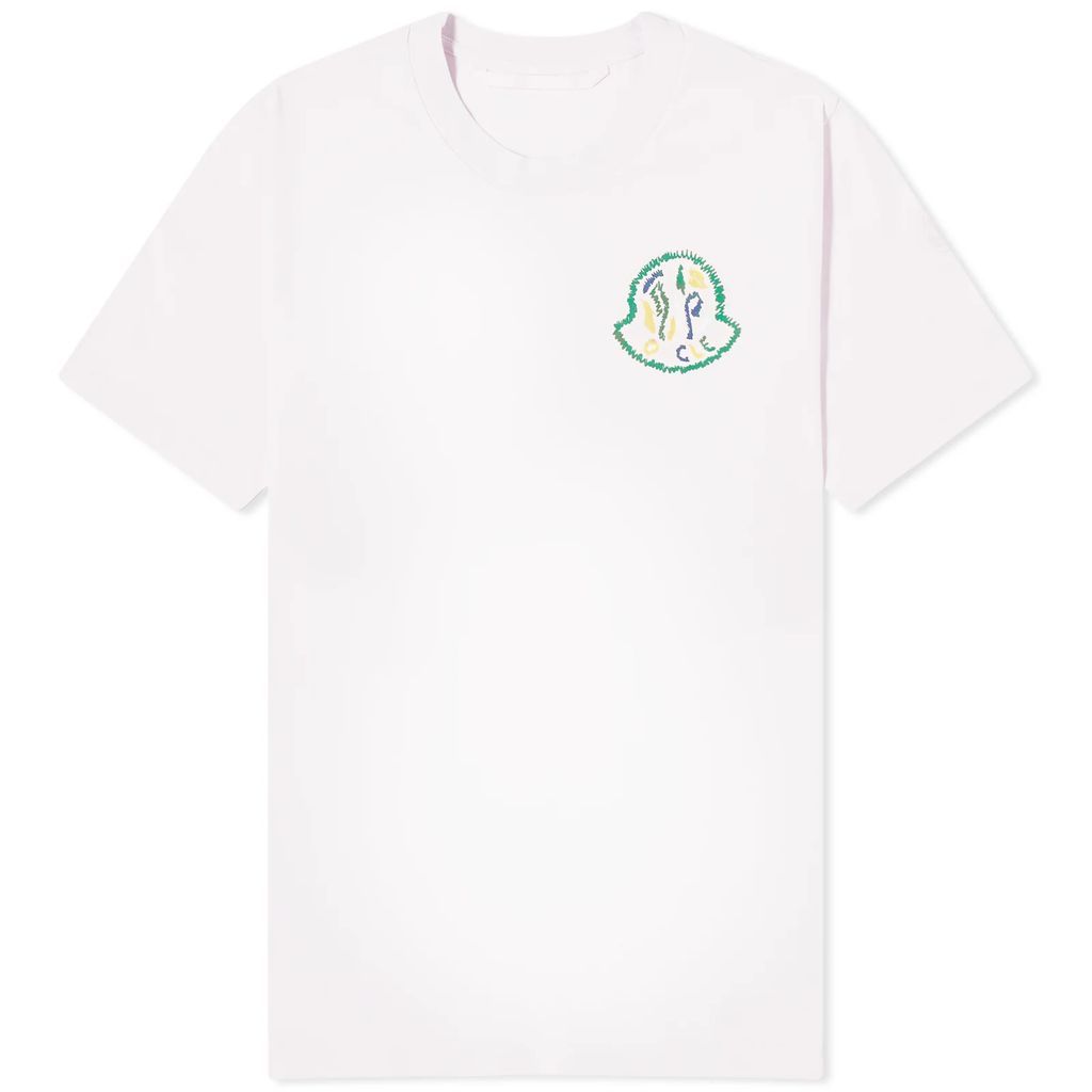 Men's Embroidered Logo T-Shirt Pink