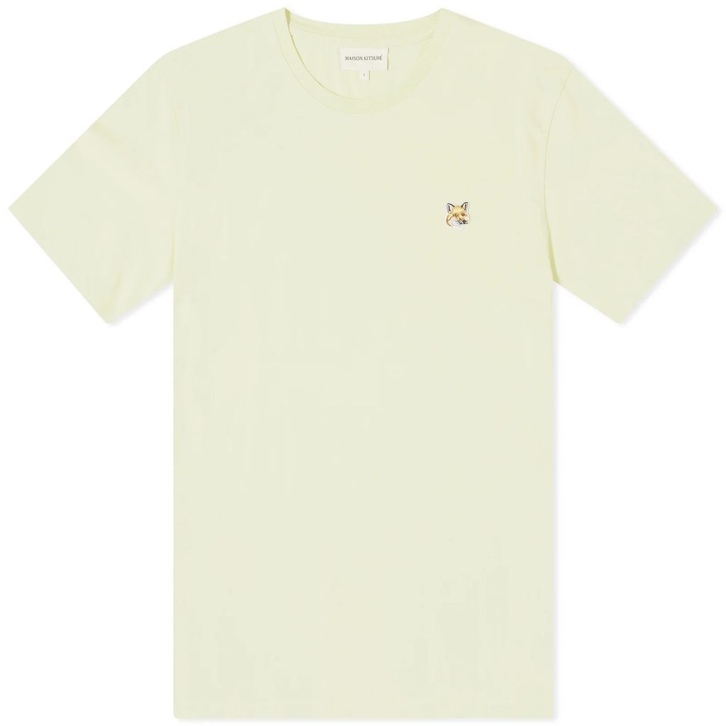 Men's Fox Head Patch Regular T-Shirt Chalk Yellow