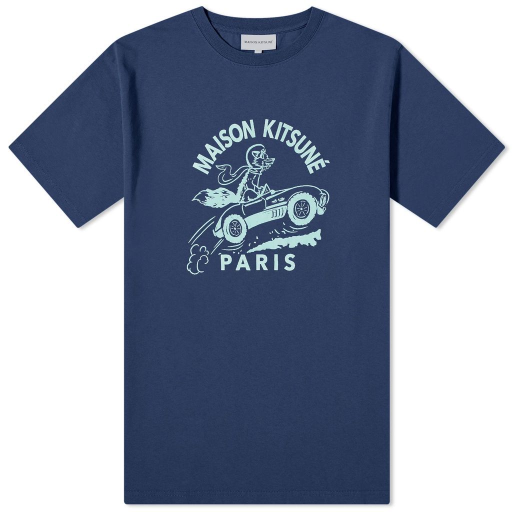 Men's Racing Fox Comfort T-Shirt Ink Blue